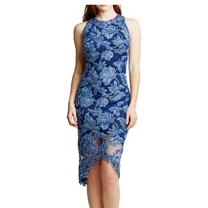 Tadashi Shoji Blue floral dress